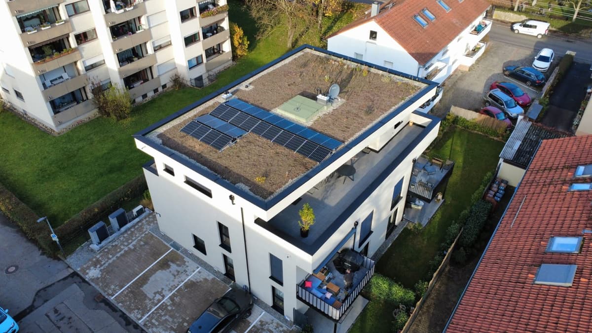 PV-Anlage Projekt - Drohnenaufnahme