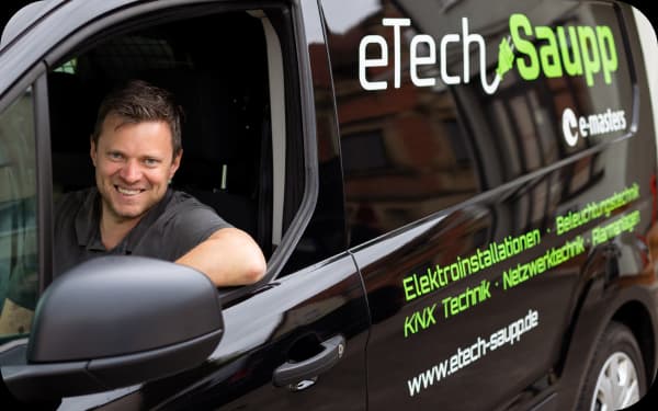 Simon Saupp, Inhaber von eTech Saupp in Flein bei Heilbronn